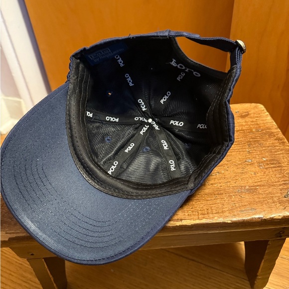 Polo by Ralph Lauren Navy Blue Chino Fabric Baseball Cap Hat NWT - Picture 5 of 9